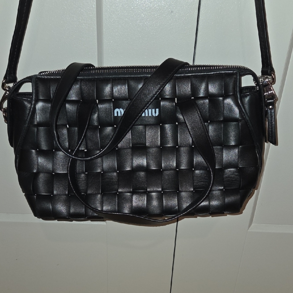 Miu Miu Intreccio Nero Black - Picture 12 of 16